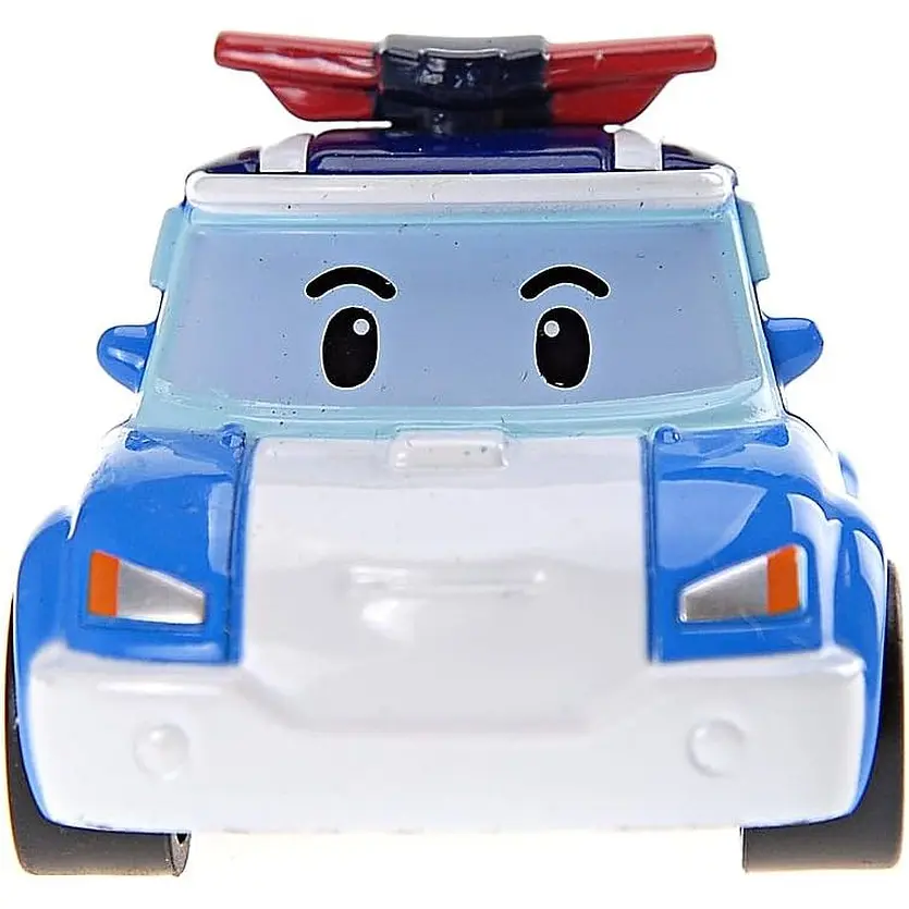 Коллекционная машинка Roi Visual Робокар Поли Die Cast металлическая бело-голубая (MRT-0600) - фото 2