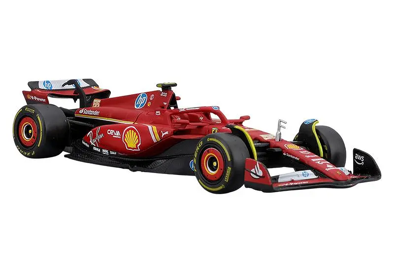 Іграшкова машинка гоночний болід Ferrari SF-24 1:43 Bburago 18-36844 - фото 3