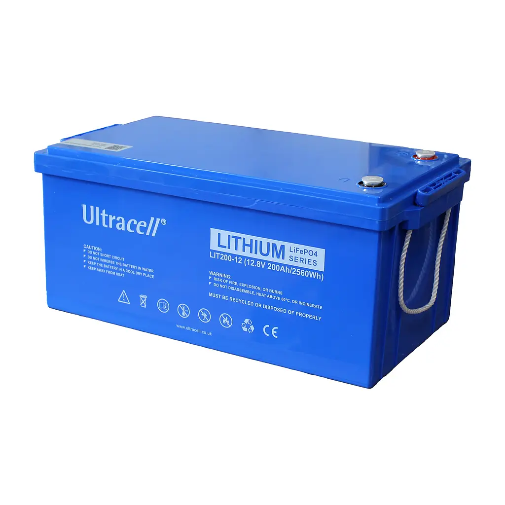 Батарея аккумуляторная Ultracell LiFePO4 12(12.8)V 200Ah/ 2560W(2.56kW) BLUETOOTH - фото 3