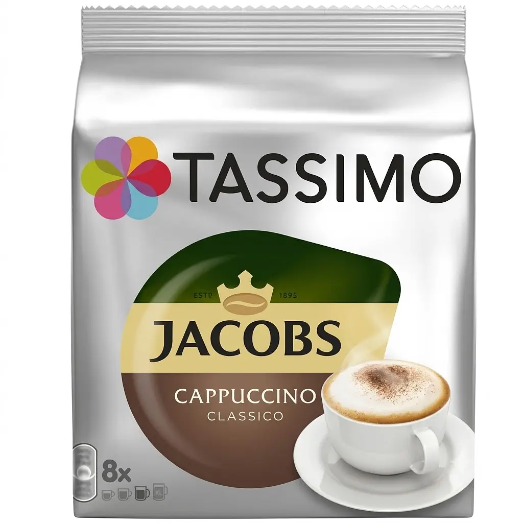 Кава в капсулах Jacobs Tassimo Monarch Capucino Classico 8шт