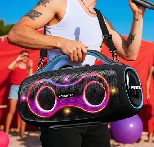 Портативна Bluetooth-колонка Hopestar Party 168 Gray - фото 2