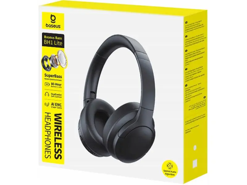 Навушники з мікрофоном BASEUS Bass BH1 Lite Black (A0203C00) - фото 8