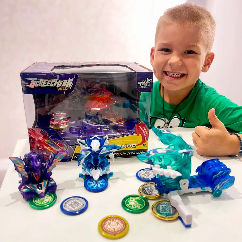 Машинка-трансформер Screechers Wild S3 L1 Стормнайт (EU682101) - фото 11