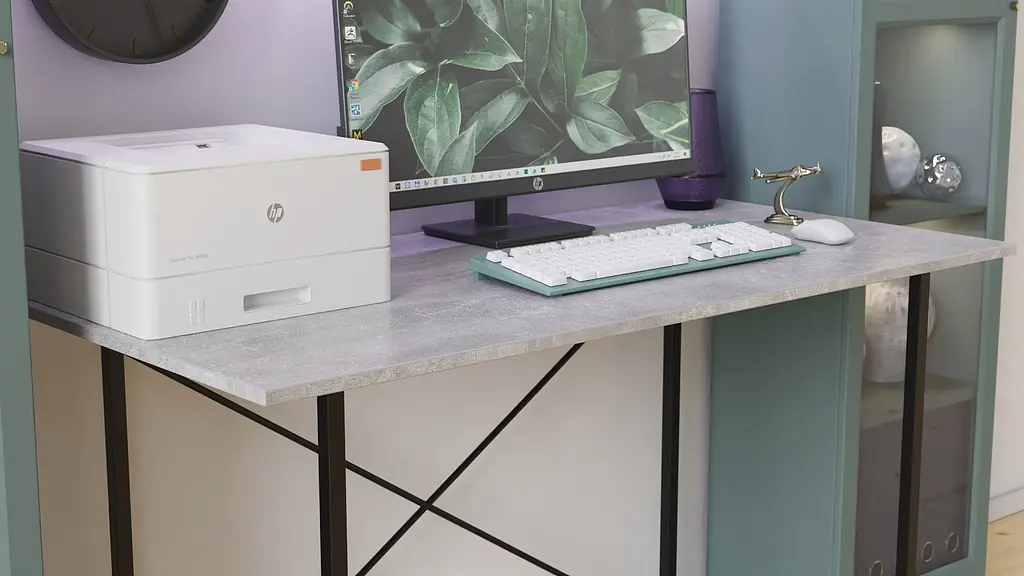 Стіл письмовий Line Лайт Ferrum-decor 750x1000x600 Чорний метал ДСП Бетон 16 мм (FRD-104849) - фото 5