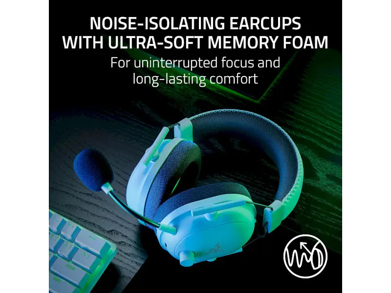 Навушники з мікрофоном Razer Blackshark V2 HyperSpeed Wireless White (RZ04-04960200-R3M1) - фото 8