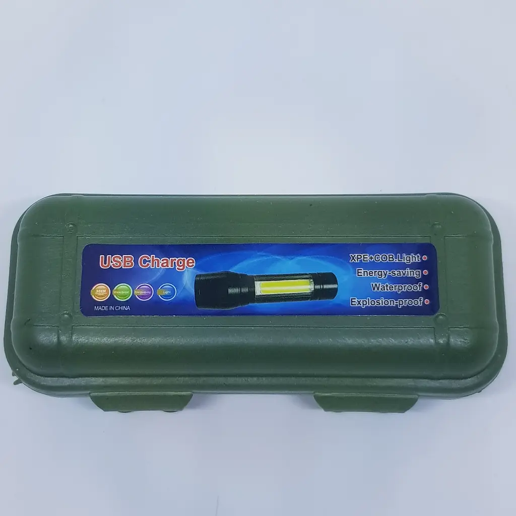 LED акумуляторний Світлодіодний ліхтар ручний з COB USB BL-511 в кейсі - фото 13