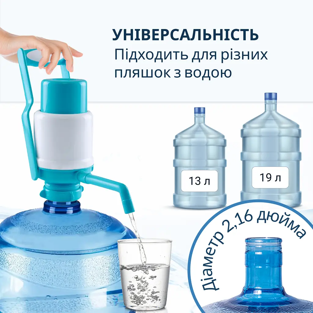 Помпа для води механічна ViO P1 з ручкою для переносу - фото 5