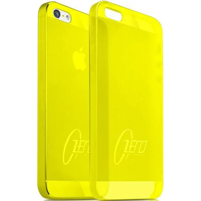 Чехол-накладка itSkins Zero.3 cover case для iPhone 5 yellow - фото 2