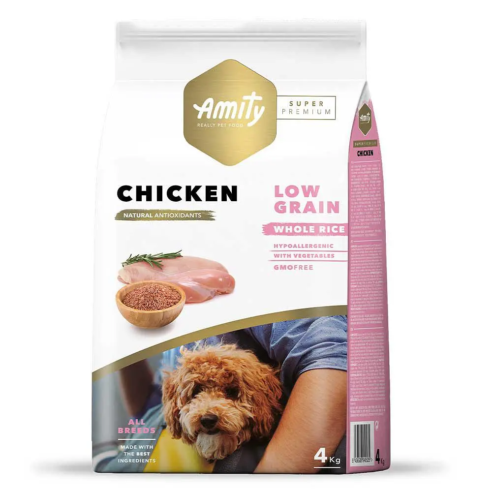 AMITY Super Premium Adult Chicken, сухий корм для дорослих собак, з куркою 4 кг