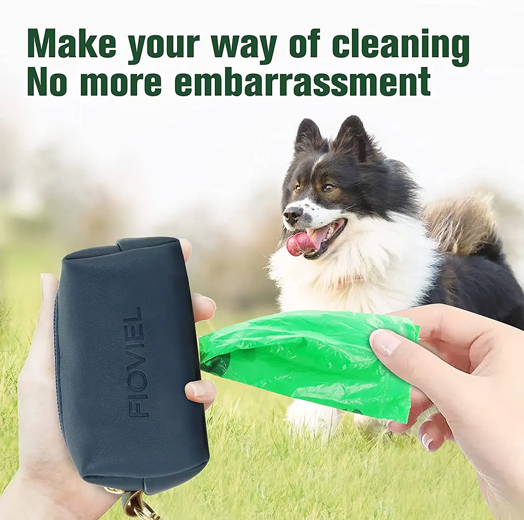 Диспенсер для біопакетів Fioviel dog poop bag dispenser синій - фото 3