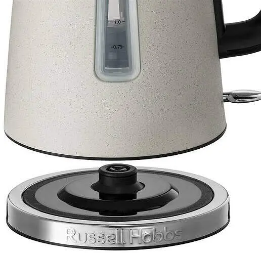 Russell Hobbs Електрочайник Luna Stone, 1.7л, метал, під камінь, бежевий - фото 8