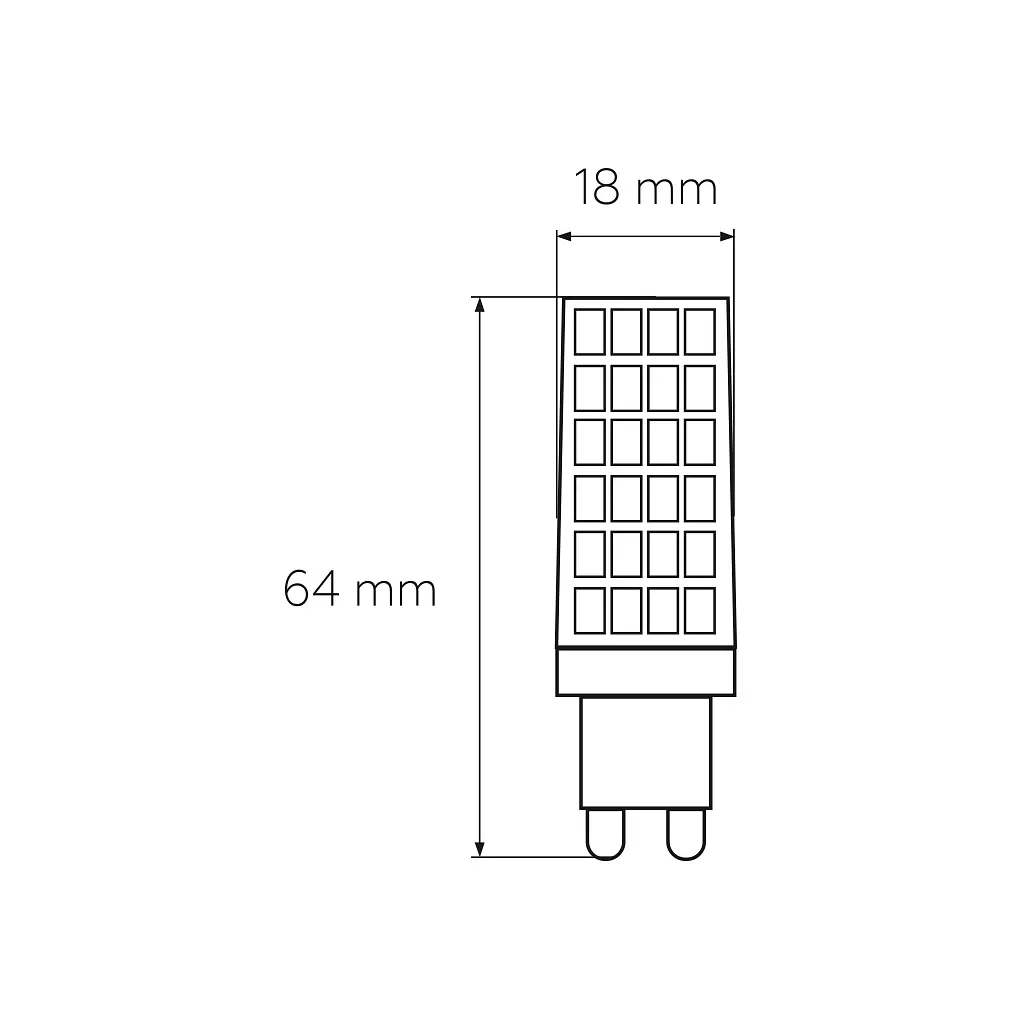 Лампочка Eurolamp LED G9 6W 600Lm 3000K (LED-G9-0630(220)) - фото 3