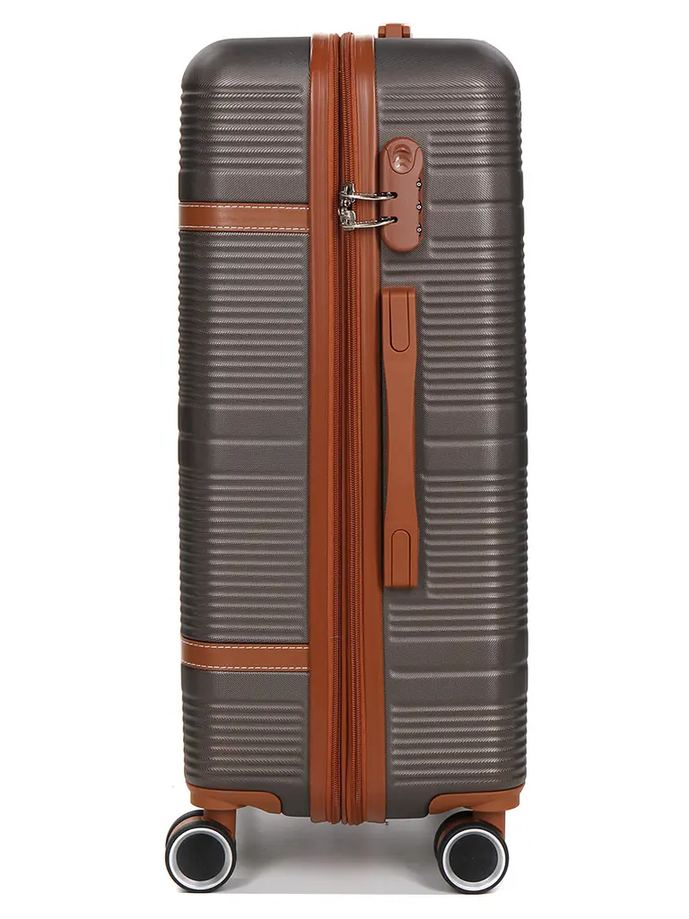 Валіза середня M ABS-пластик Worldline Airtex 629 67×45×27см 74л Коричнева - фото 5