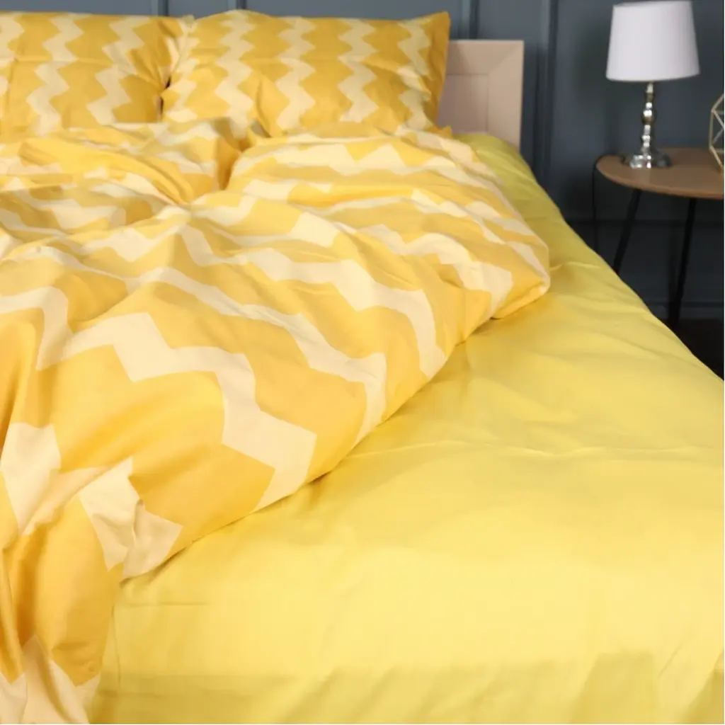 Наволочка MirSon Сатин 22-1406 Yellow Waves 60х60 см (2200010928624) - фото 2