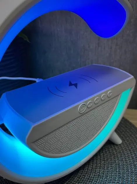 Бездротова портативна колонка з підсвічуванням Bluetooth 5.2, Wireless Charging, акумулятор, TF Card, USB Type-C - фото 9