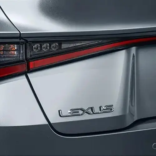 Емблема напис Lexus Хром 198х25 мм Пластик на скотчі (Завод) - фото 3