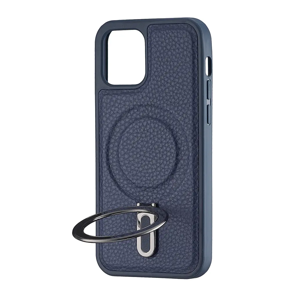 Чохол Jinduka Leather Ringo iPhone 12 Pro Blue - фото 4