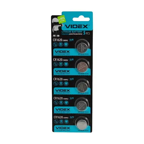 Батарейка VIDEX 1620 BLI 5