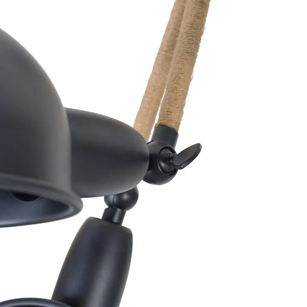 Люстра Brille потолочная лофт E14 60W BK (BL-593C/3) - фото 3