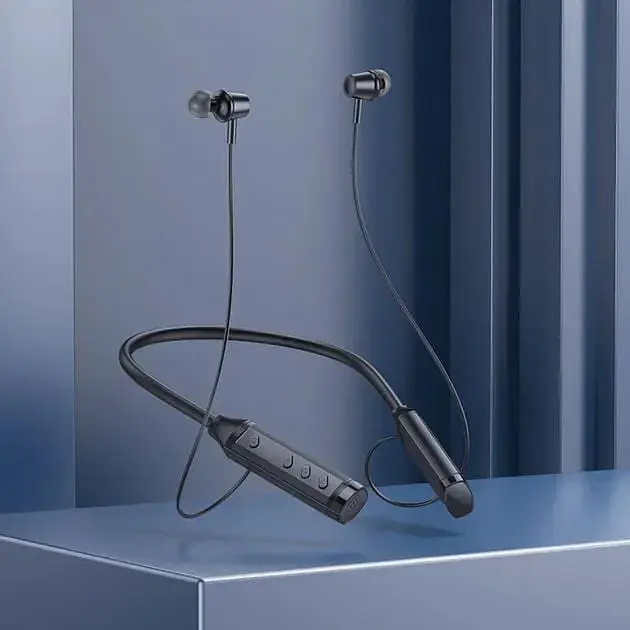 Навушники Borofone BE66 Motor neck-mounted BT headset TWS Black - фото 3