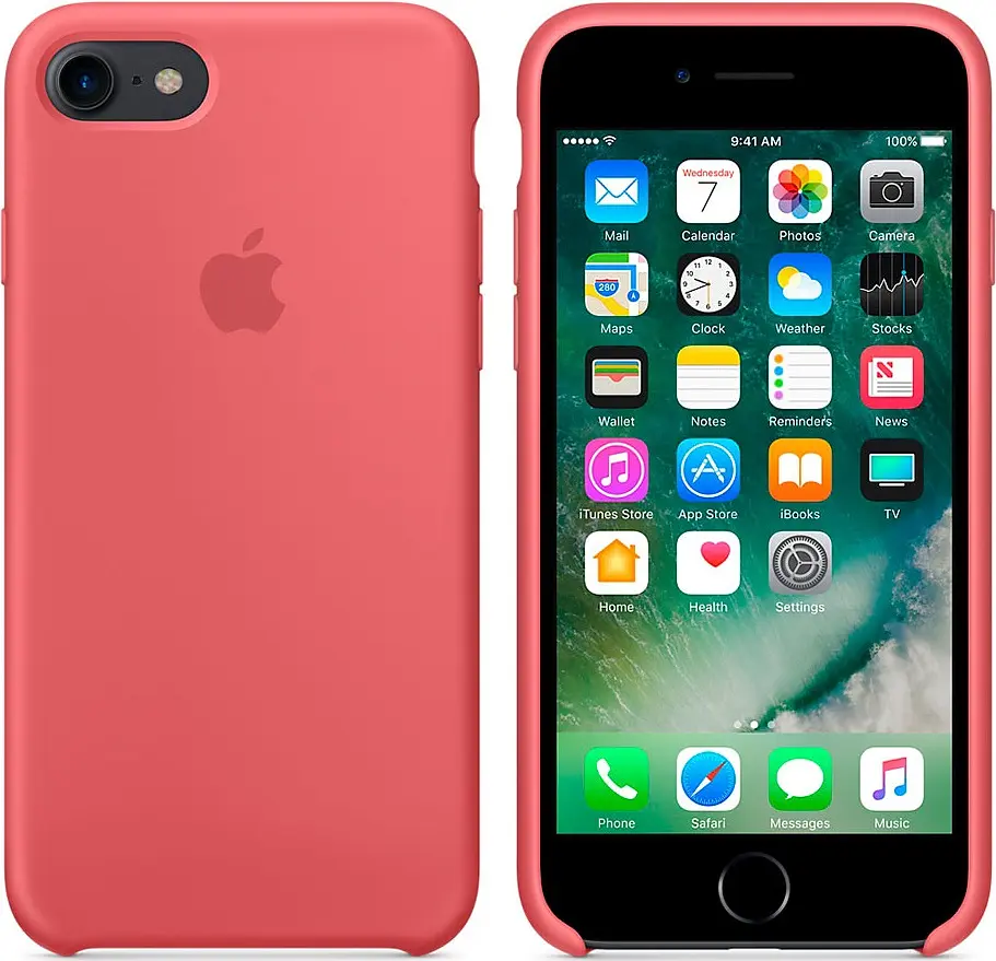 Чохол Apple Silicone Case iPhone 8/7 camellia (OEM) - фото 2