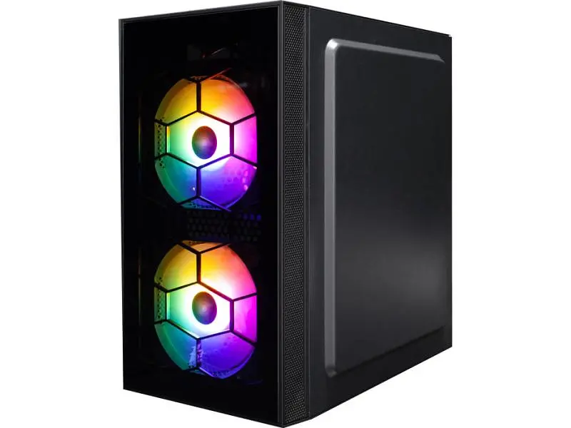 Корпус 1stPlayer X1-BK-3F1 Black (X1-BK-3F1-PS-600FK) - фото 2