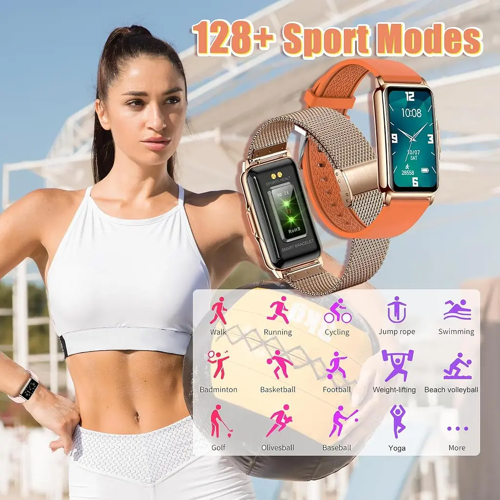 Смарт-годинник 1.47″ з пульсометром SpO2 та 128+ спортрежимами - фото 4