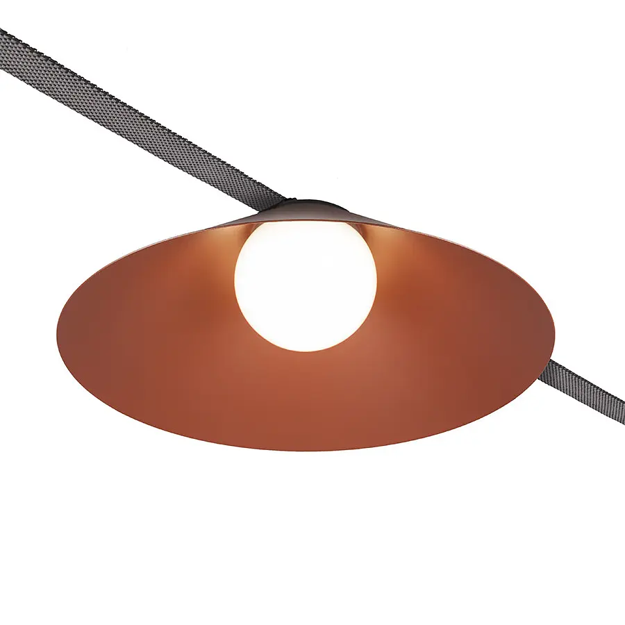 Трековий світильник LED Levistella 78018-BL06 ORG, 18W, 4000K, терракотовий, для текстильної трекової системи - фото 2