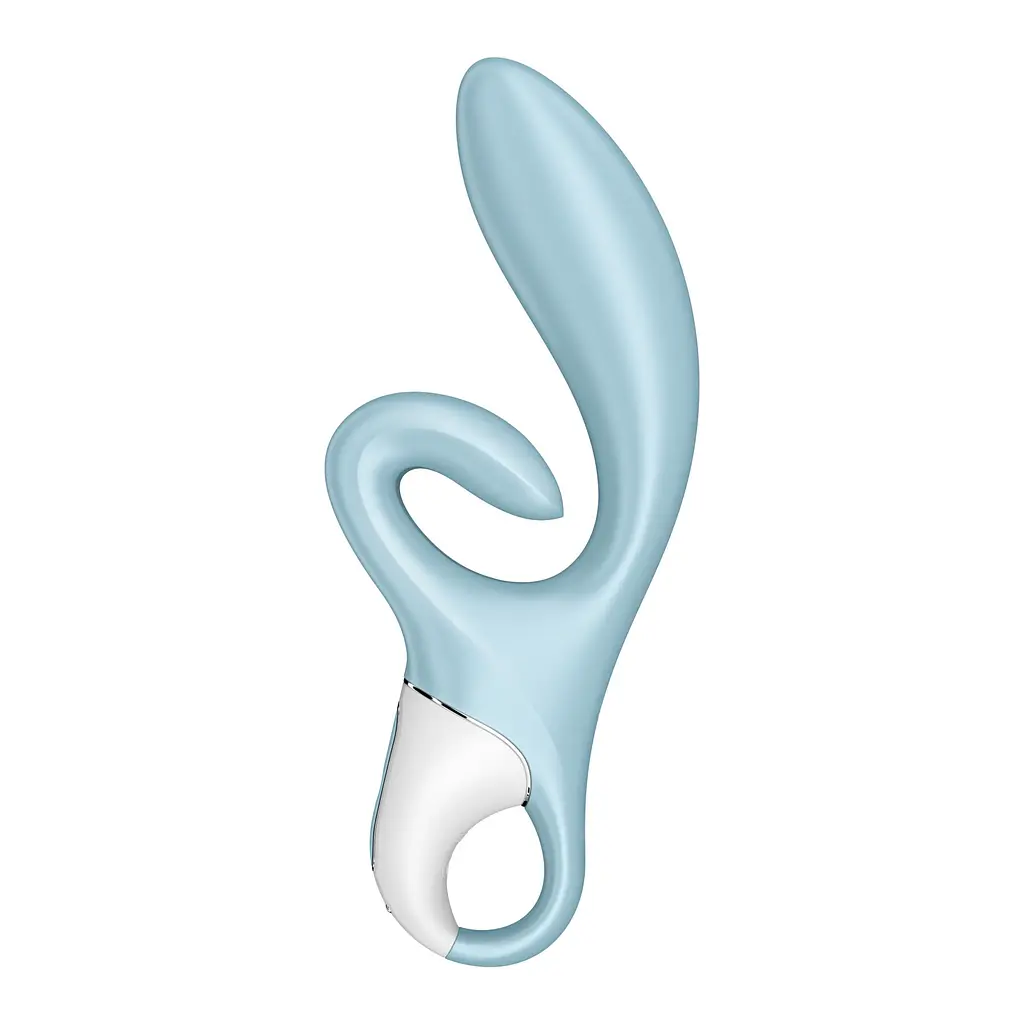 Вібратор-кролик Satisfyer Touch Me Blue, подвійний відросток, 3 потужні мотори - фото 2