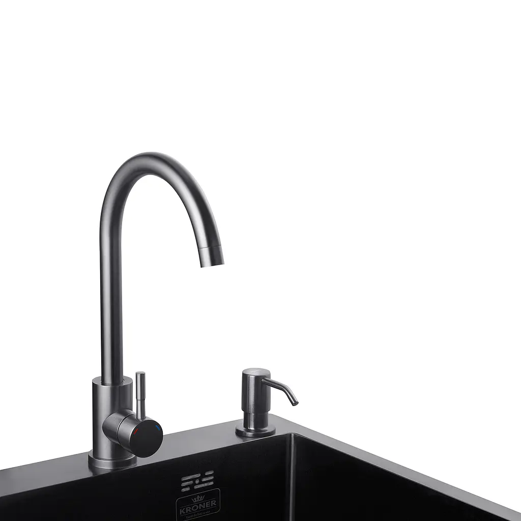 Дозатор для миючого засобу Kroner KRP Spender - SCH049 CV030014, Графит - фото 5