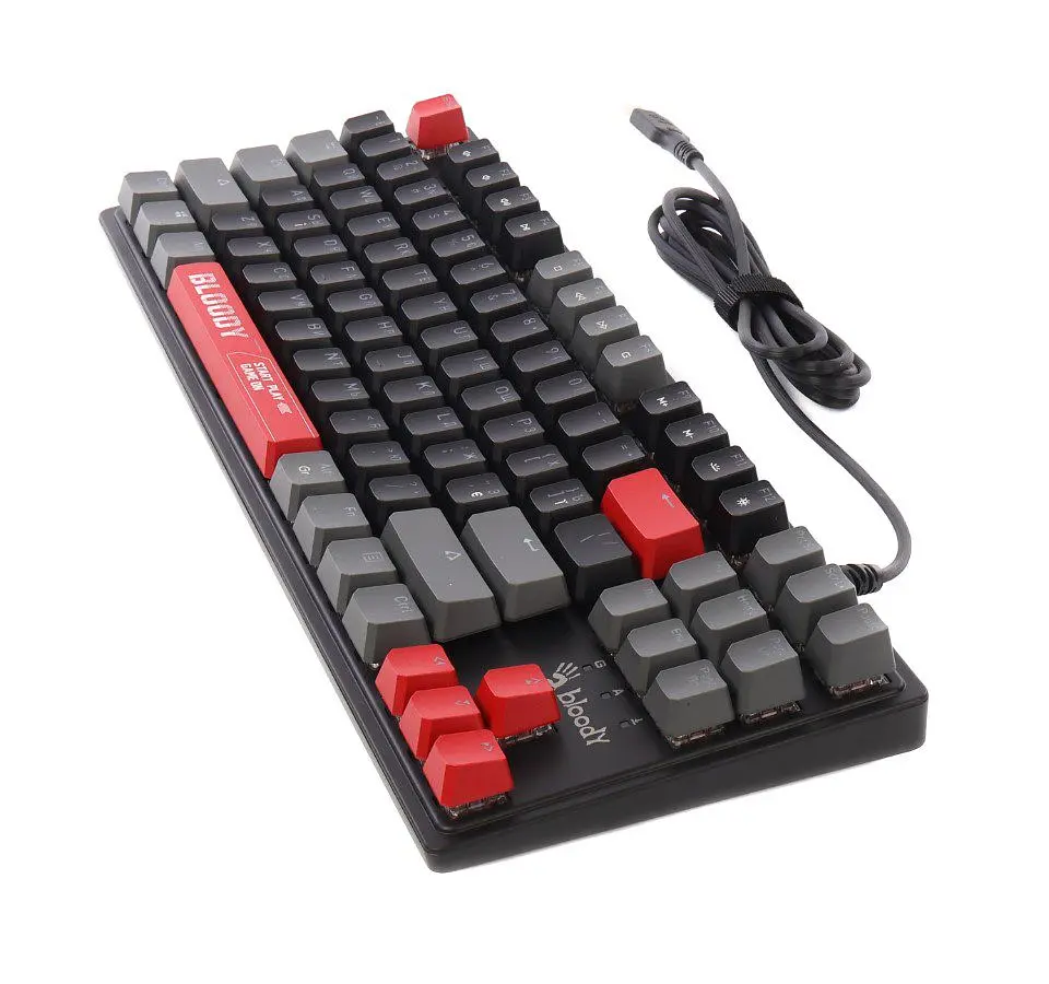 Клавиатура игровая механическая A4Tech Bloody S-310 BLMS Red Plus Switch USB RGB Black - фото 5