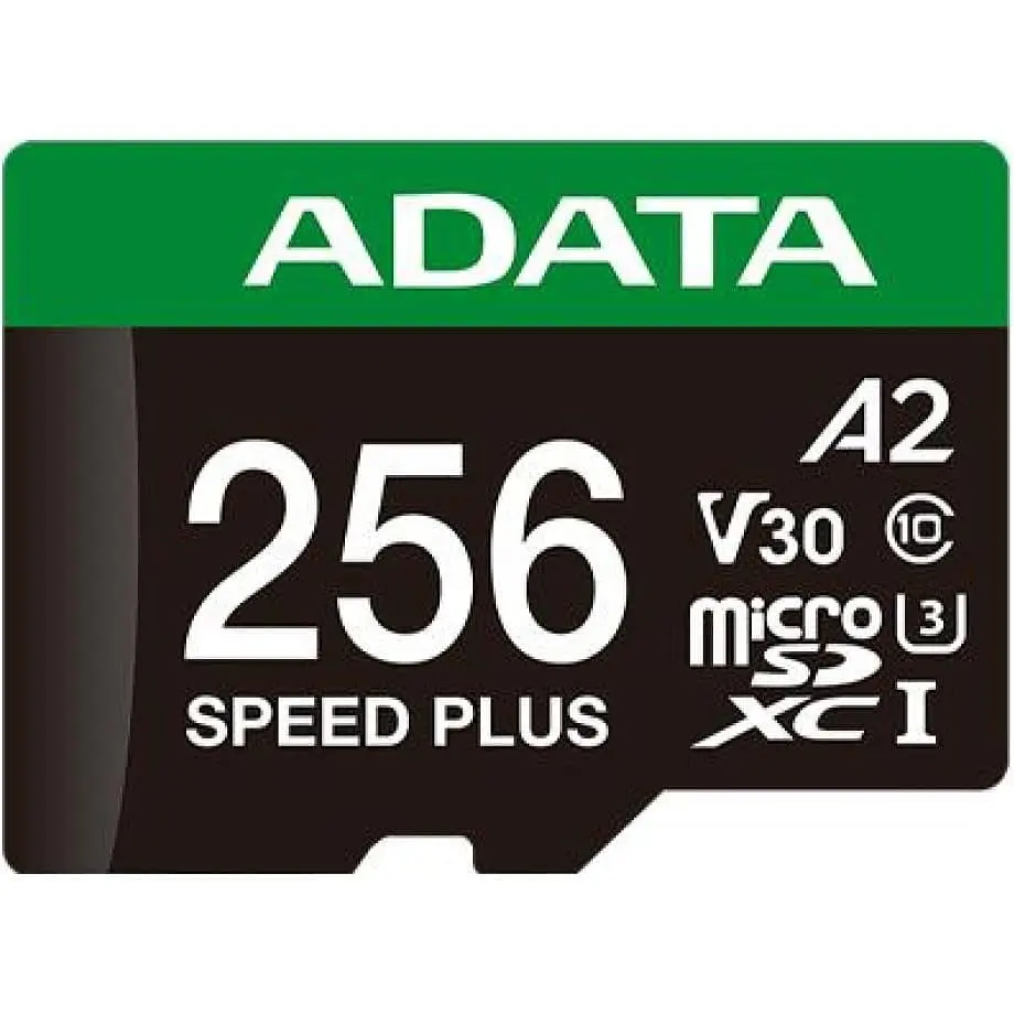 Карта памъяти microSDXC (UHS-1 U3) A-DATA SPEED PLUS 256Gb Class 10 V30 A2 (R-180Mb/s W160Mb/s) (adapter SD) - фото 2