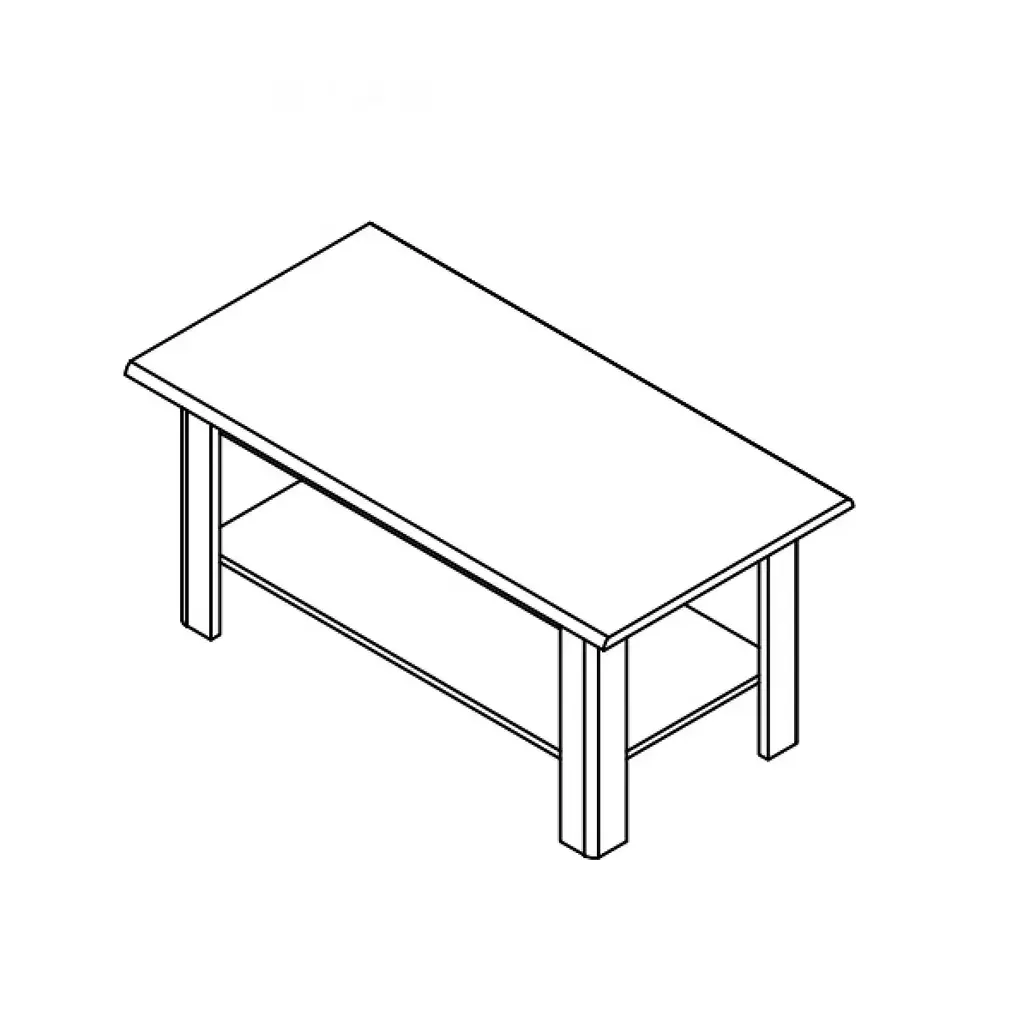 Стол журнальный Gerbor Непо LAW/115 N Дуб сонома / Нимфея альба (GRB-1273) - фото 2