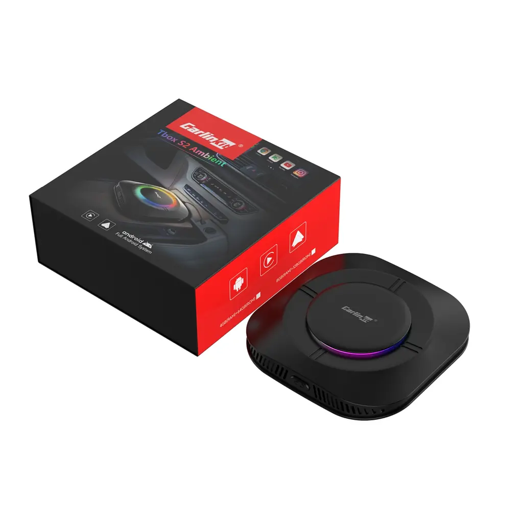 Адаптер 3в1 CarlinKit TBox S2 4/64Gb 4G/LTE GPS Android 13 для бездротового Apple CarPlay або Android Auto - фото 2