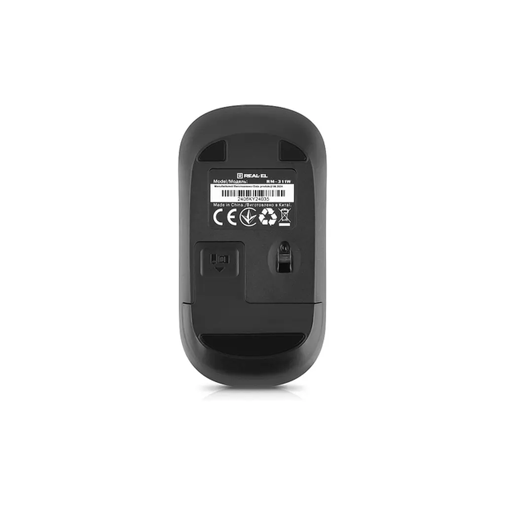 Мишка REAL-EL RM-311W Wireless Black (EL123200041) - фото 9