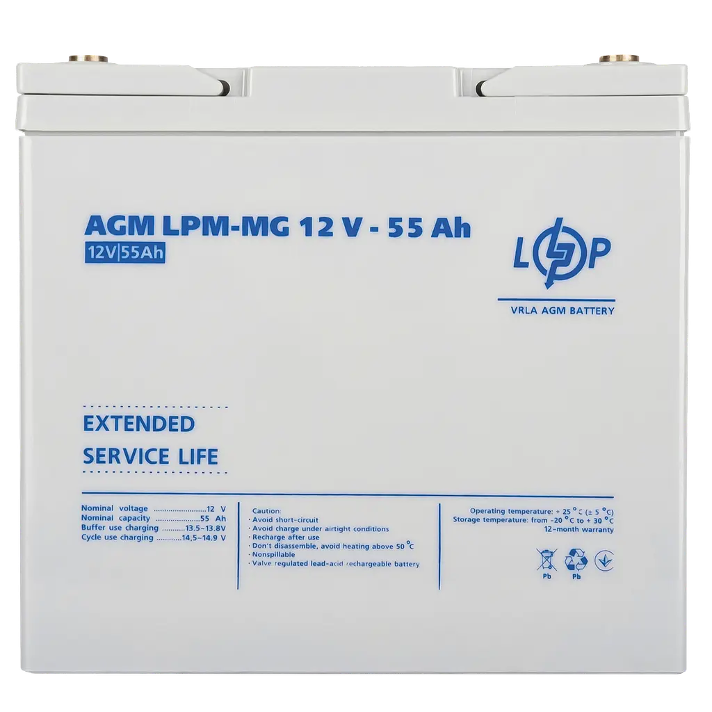 Акумулятор мультигелевий LPM-MG 12V - 55 Ah - фото 4