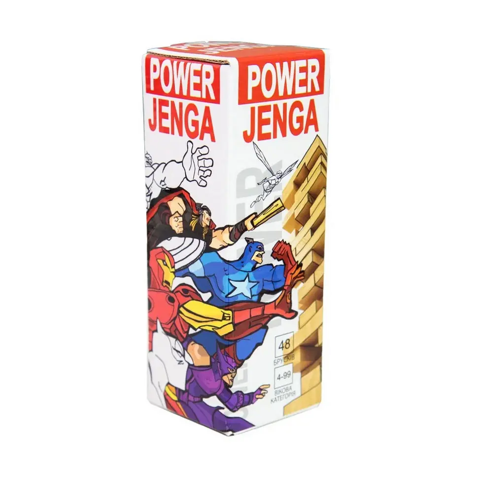 Настільна гра "Power Jenga" Strateg 30275, 48 брусків, українською мовою - фото 2