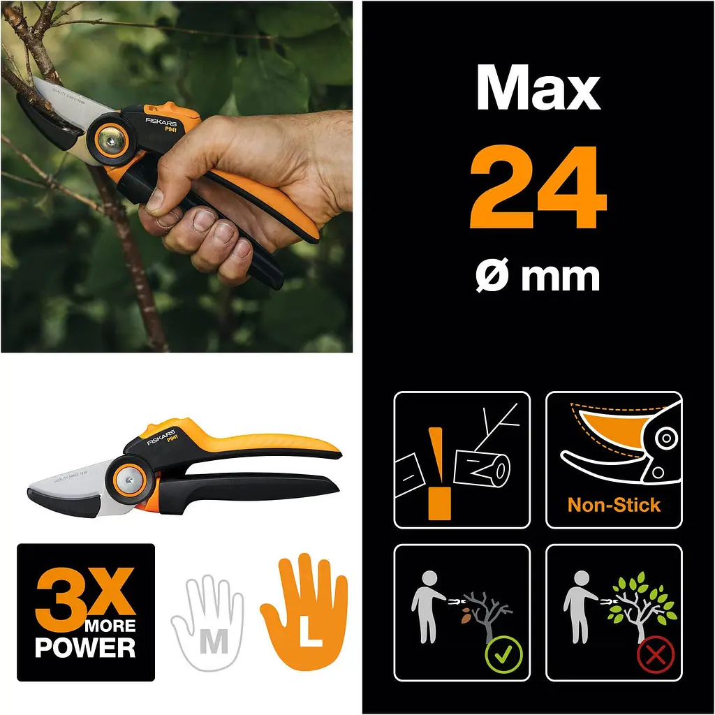 Контактний секатор Fiskars X-series P941 L (1057174) - фото 3