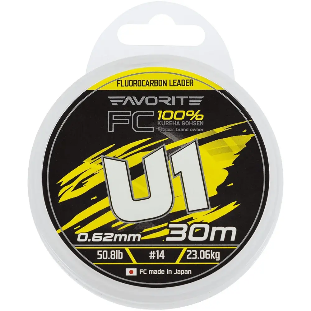 Флюорокарбон Favorite U1 FC 30 м 14/0.62 мм 50.8 lb/23.06 кг - фото 2