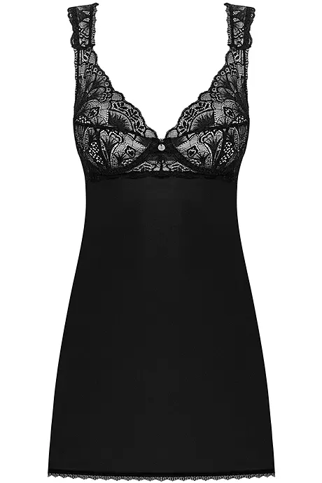 Комплект Obsessive Donna Dream babydoll (Чорний, XS/S) Obsessive 99182 96949 - фото 3