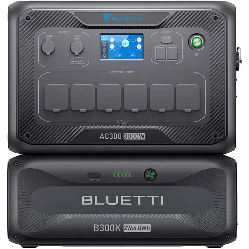 Зарядна станція Bluetti AC300 3000W + Bluetti B300K 2764.8Wh - фото 2