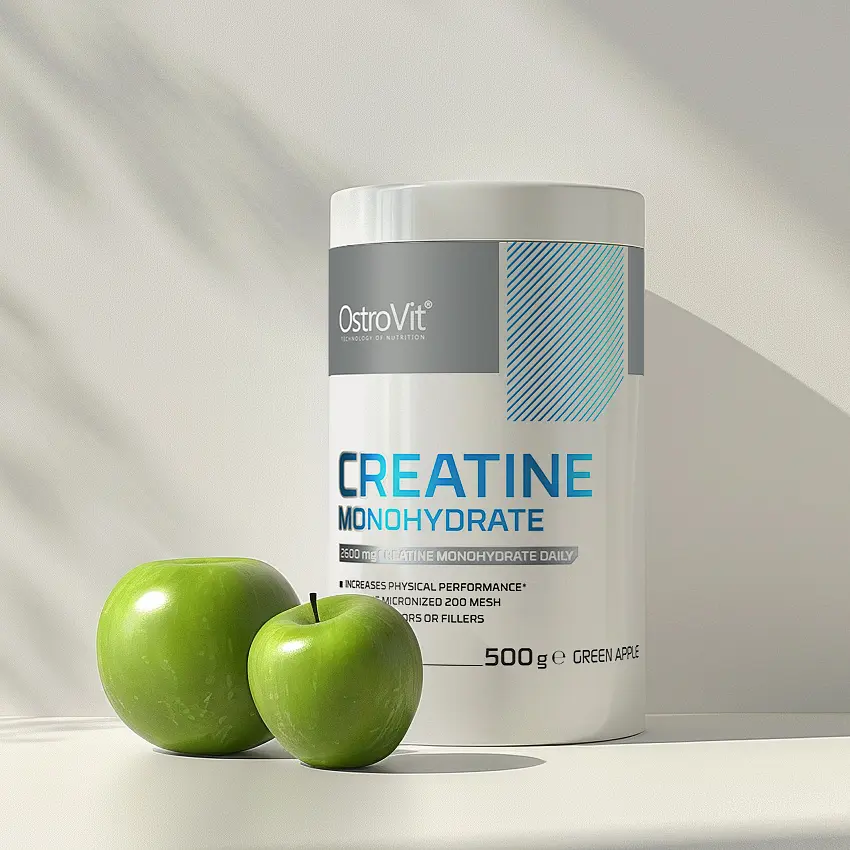Креатин Creatine Monohydrate, 500 грам Зелене яблуко OstroVit fit0016241