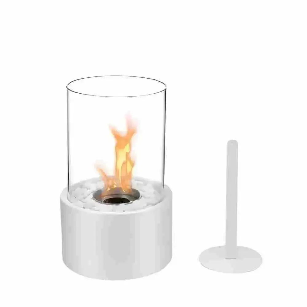 Настільний біокамін Білий, Ethanol Lamp камін на біопалищі для квартири, біокамін на етанолі - фото 5