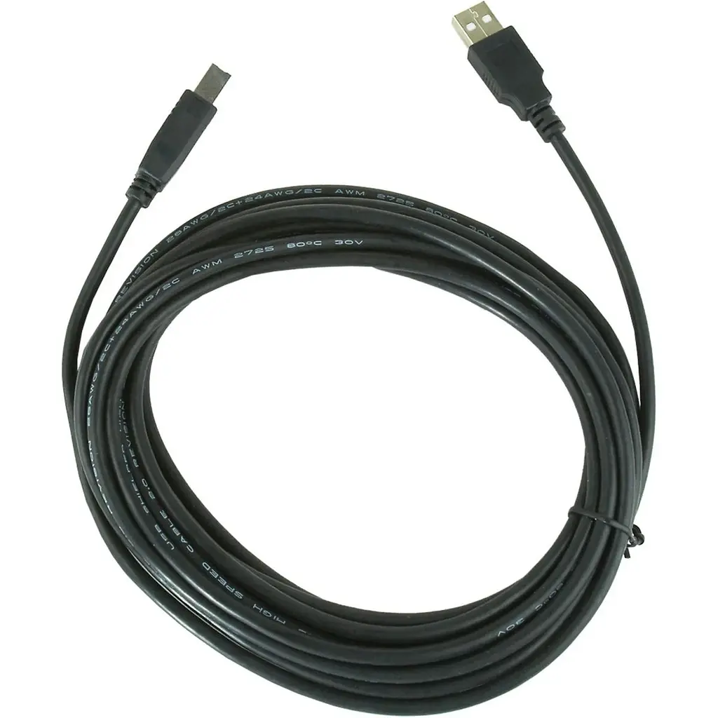 Кабель Maxxter USB 2.0 AM/BM 4.5 m Black [U-AMBM-15] [119069] - фото 3