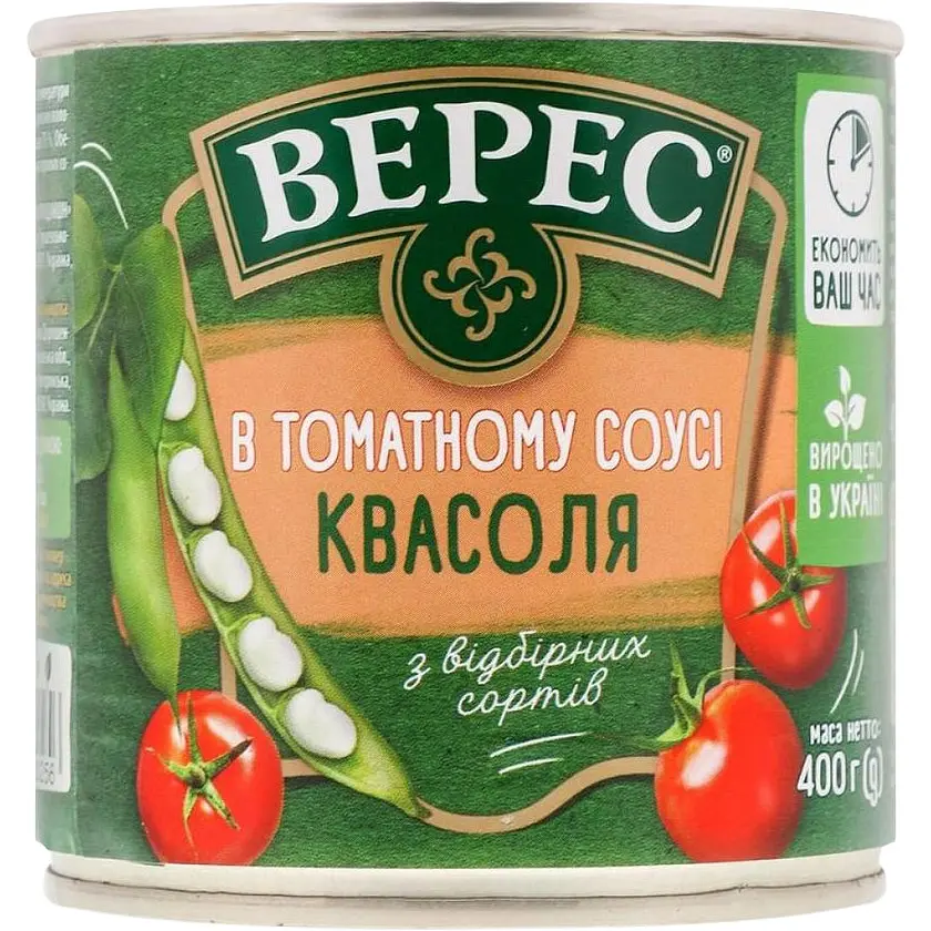 Квасоля Верес в томатному соусі 400 г