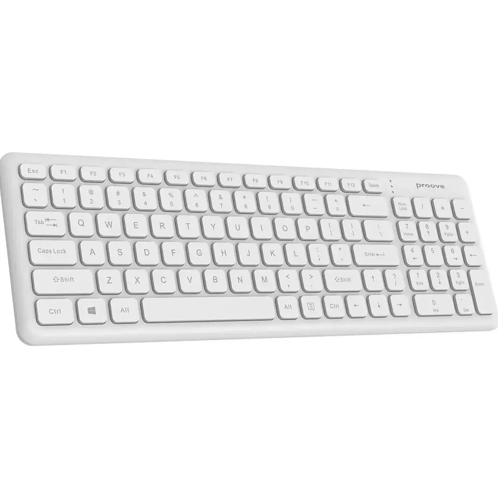 Клавіатура Proove Classic Code Wireless Keyboard White (EN + UA) (KBCD00003002) [115646] - фото 2