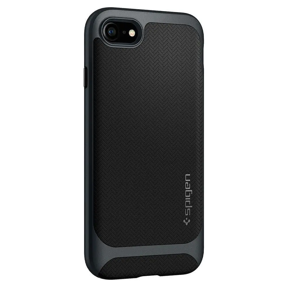Чохол протиударний Spigen Neo Hybrid Herringbone ACS00952 для iPhone 7/8/SE 2020/2022 Metal Slate - фото 4