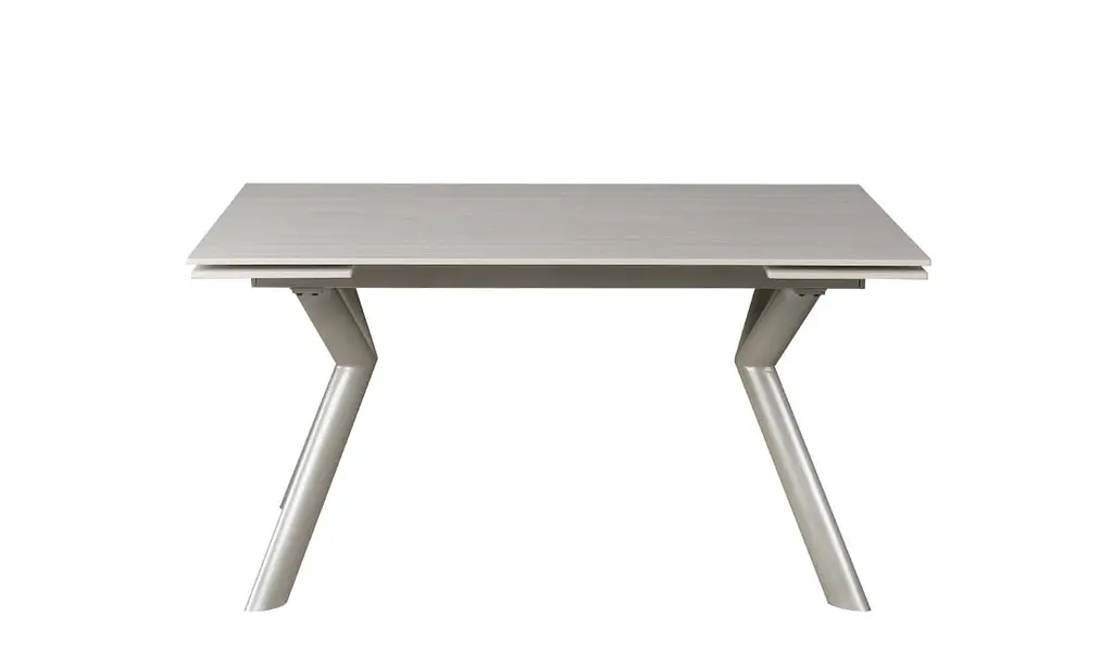 Стіл обідній Prestol Давон розкладний 140/200x80x75 см бежевий мат ніжки шампань - фото 2