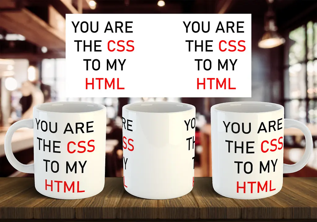 Чашка "You are the css to my html" 330 мл Пурпурна