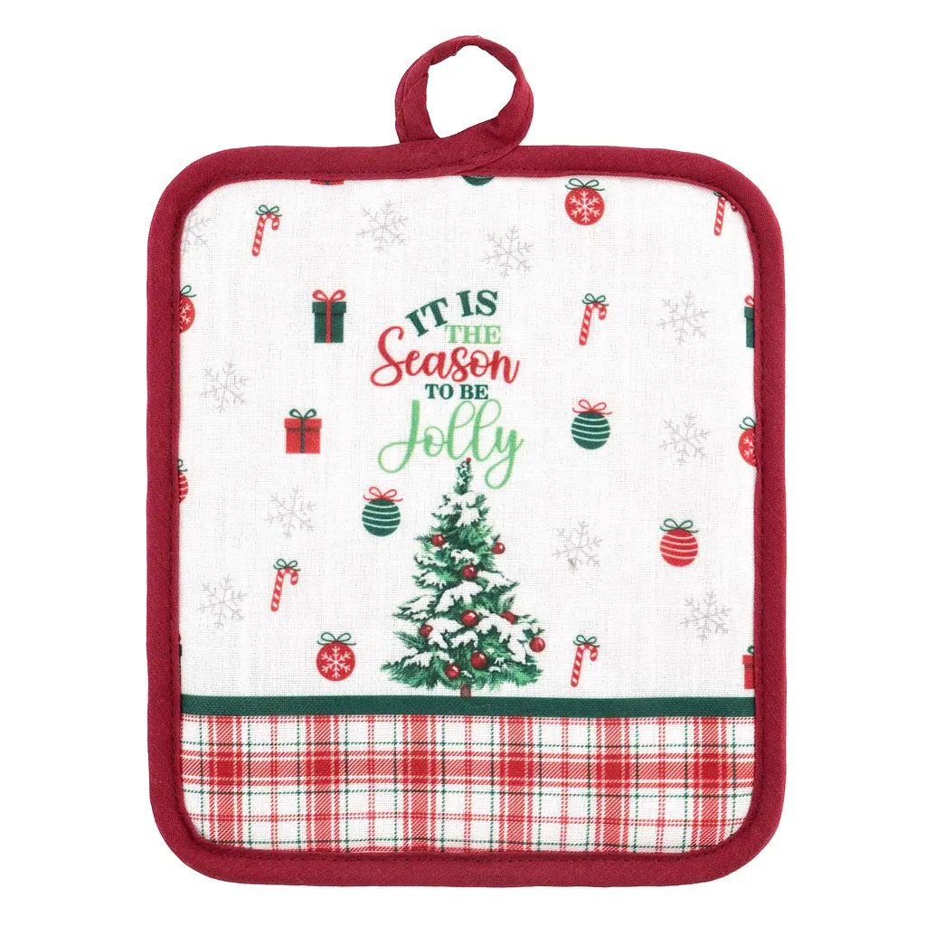 Набір прихваток для кухні Ardesto Christmas Tree 18х20см, 18х30см, 100% поліестер (верх), 100% бавовна (низ), зелений (ART14HT) - фото 6
